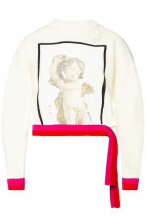 Cropped sweater with holes, zdjęcie 1 Cropped sweater with holes od Golden Goose